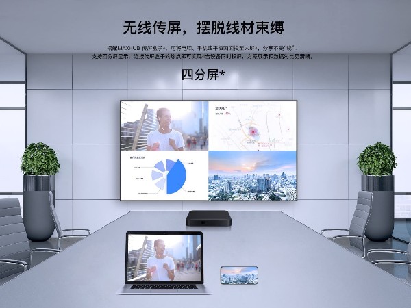 MAXHUB商显屏无线投屏，还能保护隐私